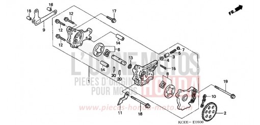 OIL PUMP XR250R4 de 2004